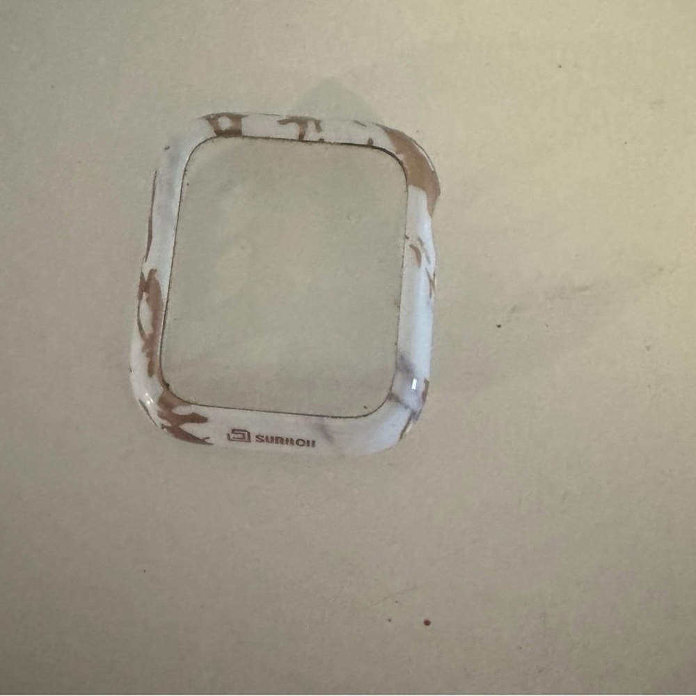 White and Brown Watch Frame protective cover